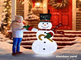 4ft Lighted Pop-Up Snowman, Large Christmas Holiday Decoration w/ 100 LED Lights, Top Hat, Scarf for 79455158