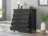 Modern 5 Drawers Dresser 5 Drawers Cabinet,Chest of Drawers Closet Organizers and Clothes W2275P149804