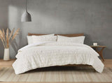 Full/Queen Ruched Fur Down Alternative Comforter Set B03597269