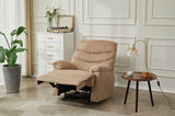 Manual Recliner Chair with Pillow Top Arms for Bedroom and Living Room in Mocha Finish B205P327485