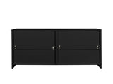 6 Drawer Double Dresser for Bedroom, Wide Storage Cabinet for Living Room Home Entryway, Black 37321559