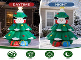 6.1FT Christmas Inflatable Tree with Lift-Up Santa Claus, Christmas Yard Decoration with 4 LED 33272711