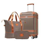 Hardshell Luggage Sets 3 Piece Carry-on Suitcase Double Spinner Wheels with TSA Lock for Men Women, N730P167717
