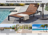 Outdoor Chaise Lounges Pool Lounge Chairs Outdoor Daybed Recliner with Adjustable Backrest for N719P383161D
