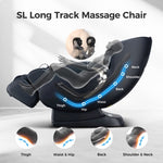 ZUN BOSSCARE 3D Zero Gravity Massage Chair,Full Body Shiatsu Recliner with APP Black W730P162463