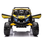 ZUN 12V Ride On Car with Remote Control,UTV ride on for kid,3-Point Safety Harness, Music Player W1396126991