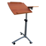 ZUN Home Use Multifunctional Lifting Computer Desk Brown 33725611