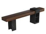 71" Console Table, Narrow Entryway Table with Storage, Walnut B2764P619082