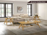 Arona Mid-Century Modern Wood Shelf Coffee Table T2574P510868