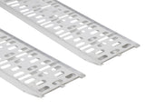 2pcs Aluminum Folding ATV Ramps Silver 84340362