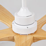 Hot sales 52 Inch Modern Ceiling Fan With 3 Color Dimmable 5 Solide Wood Blades Remote Control W2991P334793