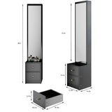 Length 11.8" x Width 15.7" x Height 63" Simple Stylish Dressing Mirror Full Body Mirror W3258P311362