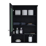 Vina Medicine Cabinet with Mirror Door 29" High Cabinet Organizer with Three concealed Shelves and B070P234359