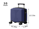 Non-TSA customs lock 5-in-1 PP trolley case, 12in, 16in, 20in, 24in, 28in PP, navy blue 91165467