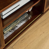 67.9 Inch Mid Century Modern Rattan TV Stand TVs up to 75", Entertainment Cabinet, Media Console W1801P303390