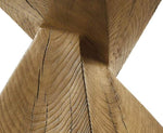 ZUN ACME Zahi Accent Table, Oak Finish AC01779