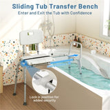 Ultra wide bathroom seat with 9-level adjustable height 15049587