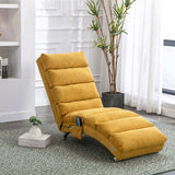 COOLMORE Linen Massage Chaise Lounge Indoor with Remote Control,Ergonomic Electric Massage Long W39539621