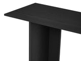 Modern and Curved Design Ash Veneer Console Table with Shelf,Suitable for Entryway,Hallway N711P241287B