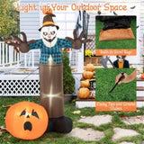 7 feet inflatable decorated Halloween scarecrow 02796164