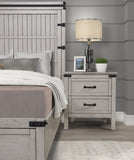 ZUN Bridgevine Home Alexandria Nightstand, Mountain Mist Finish B108P193068