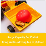 ZUN 12V Kids Ride on Tractor Electric Excavator Battery Powered Motorized Car for Kids Ages 3-6, with , W1811P154759