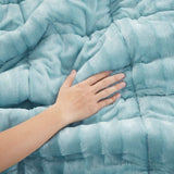 Full/Queen Faux Fur Comforter Mini Set B03597227