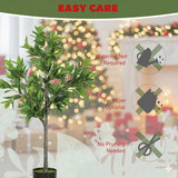 Artificial Tree Christmas Potted Fake Plant Natural Green Tree for Holiday Living Room Office Home 98112458