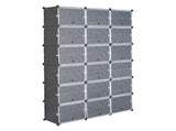 12-Tier Portable 72 Pair Shoe Rack Organizer 36 Grids Tower Shelf Storage Cabinet Stand Expandable 01594525