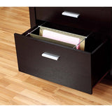 ZUN Office File Credenza, Work Office Printer Cabinet with Storage Drawers and File Cabinet, Red Cocoa B107130804