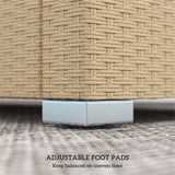 Rattan Three-Seat Sofa 83187052