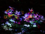4-piece set of 160 LED 68 butterfly solar lights, used for garden and yard decoration, Christmas 92991245