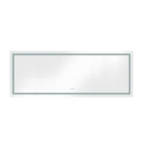 96 x 36 Inch LED Bathroom Mirror with Front and Backlight, Wall Mounted Vanity Mirror, Anti-Fog, W2287P281174
