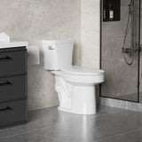 4.8 LPF 1.28 GPF Siphonic Two-Piece Toilet, Side Single Flush, CUPC, Watersense, ADA Height, Gloss W3192P279681