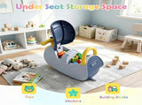 Toddler Smooth Gliding Scoot Car with T-Shaped Handlebar & Comfort Seat, 2 Universal 2 Directional 93732037