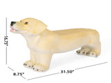 MGO DOG BENCH, Outdoor Bench, Light Brown, No Assembly Required 84420456