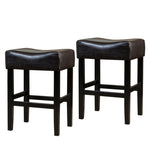 ZUN 26" Backless Counter Stools, 2-Pcs Set, Brown 56640.00