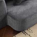 Ebern Designs Transformable Sectional Sofa with 3 Ottoman Stools - Supportive Foam Fold-Out Bed, W1829P280221