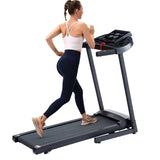 ZUN Treadmills - 2.5 HP hydraulic folding removable treadmill with 3-speed incline adjustment, 12 preset W1668124387