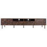 ZUN Mid Century TV Stand 2 Drawers, Media Console Table for TVs up to 85'', Entertainment Center N710P193724Q