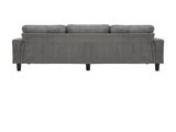 light grey color knock down 3-seat combo sofa with storage ottoman for living room apartment bedroom W2603P376266