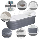 Inflatable Bathtub for Adults with Zip Cover, Family Spa, Relaxation 53910181