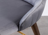 Leland Fabric Upholstered Counter Height Wingback Stools, Set of 2, Gray T2574P165108