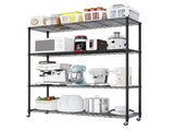 Heavy Duty Shelves 46.06" W Wire Shelving Unit with Wheels 800LBS NSF Metal Shelves for 80943192