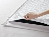 2-PK 52x84" Sound blocking/Total blackout curtain panel pair White B035P496615