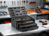 450-Piece Mechanics Tool Set, 1/4" 3/8" 1/2" Drive SAE & Metric Socket Set with Bits, Hex & 41473160