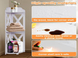 Corner Shelf Stand, 3 Tier Freestanding Bathroom Counter Storage Shelves Shower Rack for Small 10811422