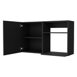 Oklahoma 2 Wall Cabinet, 2 Door Stackable Wall Mounted Storage Cabinet with 2 Side Shelf B128P148767
