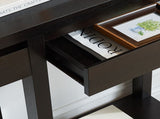 Entryway hallway Console Table with one drawer one shelf wooden leg frame handleless design B107P302102