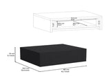 Floating Nightstand 5"H, Modern Wall-Mounted Bedside Shelf with Drawer, Black B097P167436